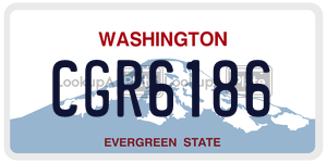 CGR6186  license plate in WA