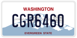 CGR6460  license plate in WA