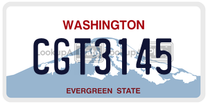 CGT3145  license plate in WA