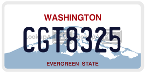 CGT8325  license plate in WA
