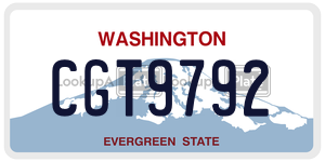 CGT9792  license plate in WA