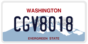 CGV8018  license plate in WA