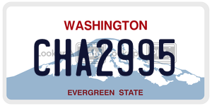 CHA2995  license plate in WA
