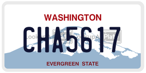 CHA5617  license plate in WA