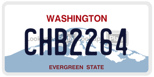 CHB2264  license plate in WA