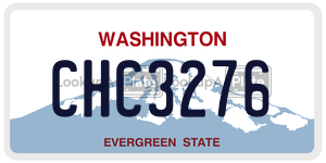 CHC3276  license plate in WA