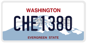 CHE1380 license plate in Washington