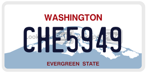 CHE5949  license plate in WA