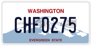 CHF0275  license plate in WA