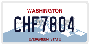 CHF7804  license plate in WA