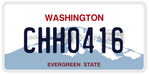 CHH0416  license plate in WA