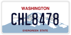 CHL8478 license plate in Washington