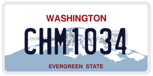 CHM1034  license plate in WA