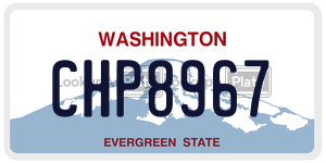 CHP8967 license plate in Washington