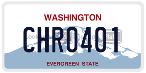 CHR0401  license plate in WA