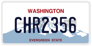 CHR2356 license plate in Washington