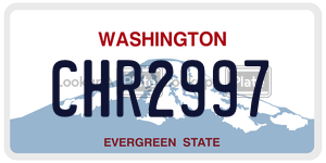 CHR2997  license plate in WA