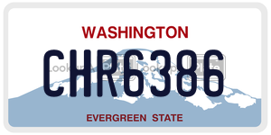 CHR6386  license plate in WA