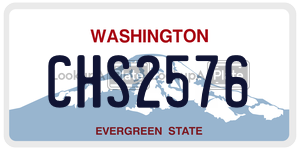 CHS2576  license plate in WA