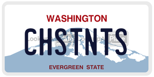 CHSTNTS  license plate in WA