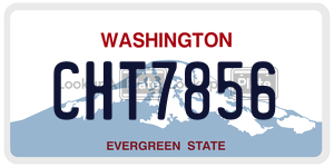CHT7856  license plate in WA
