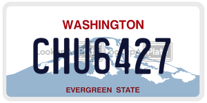 CHU6427 license plate in Washington
