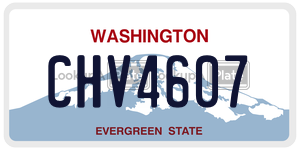 CHV4607  license plate in WA