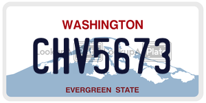 CHV5673  license plate in WA