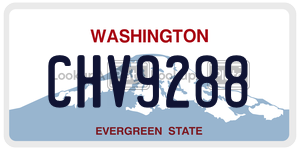 CHV9288  license plate in WA
