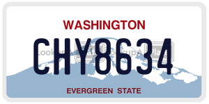 CHY8634  license plate in WA
