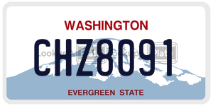 CHZ8091  license plate in WA