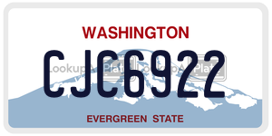 CJC6922  license plate in WA