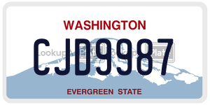 CJD9987  license plate in WA