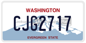 CJG2717  license plate in WA