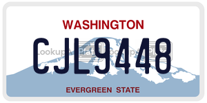 CJL9448  license plate in WA