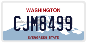 CJM8499  license plate in WA