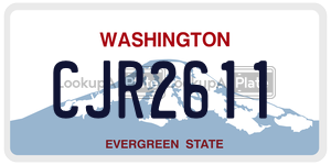 CJR2611  license plate in WA