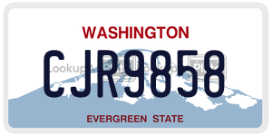 CJR9858  license plate in WA