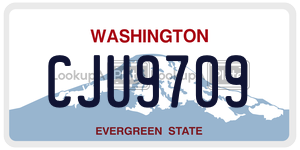CJU9709  license plate in WA
