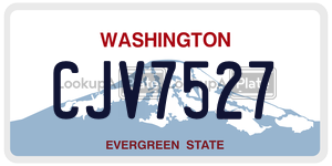 CJV7527  license plate in WA