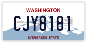 CJY8181  license plate in WA
