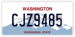 CJZ9485  license plate in WA