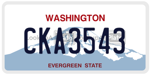 CKA3543  license plate in WA