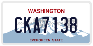 CKA7138  license plate in WA