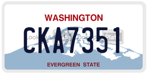 CKA7351  license plate in WA