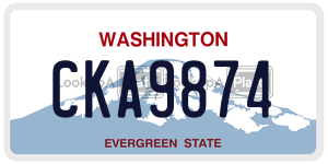 CKA9874  license plate in WA