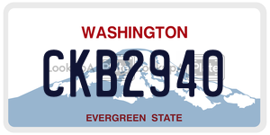 CKB2940  license plate in WA