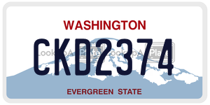 CKD2374  license plate in WA