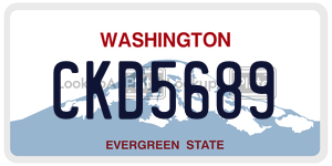 CKD5689  license plate in WA