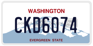 CKD6074  license plate in WA